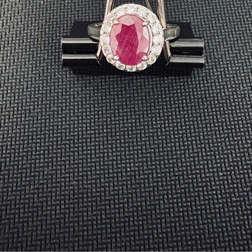 Elegant 4 CT Ruby and Diamond Ring